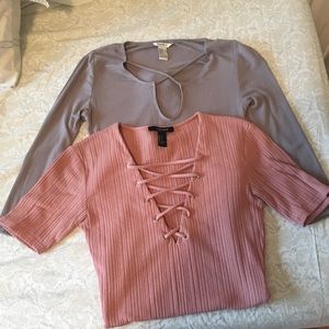 Forever 21 Ribbed Bodysuits